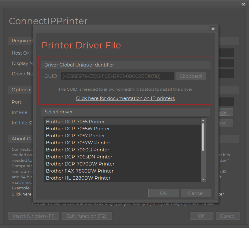 set static ip for brother printer os x 10.14